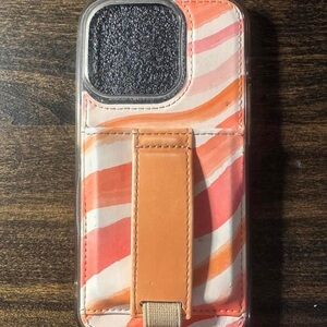 Apple Orange and Pink Striped Phone Case